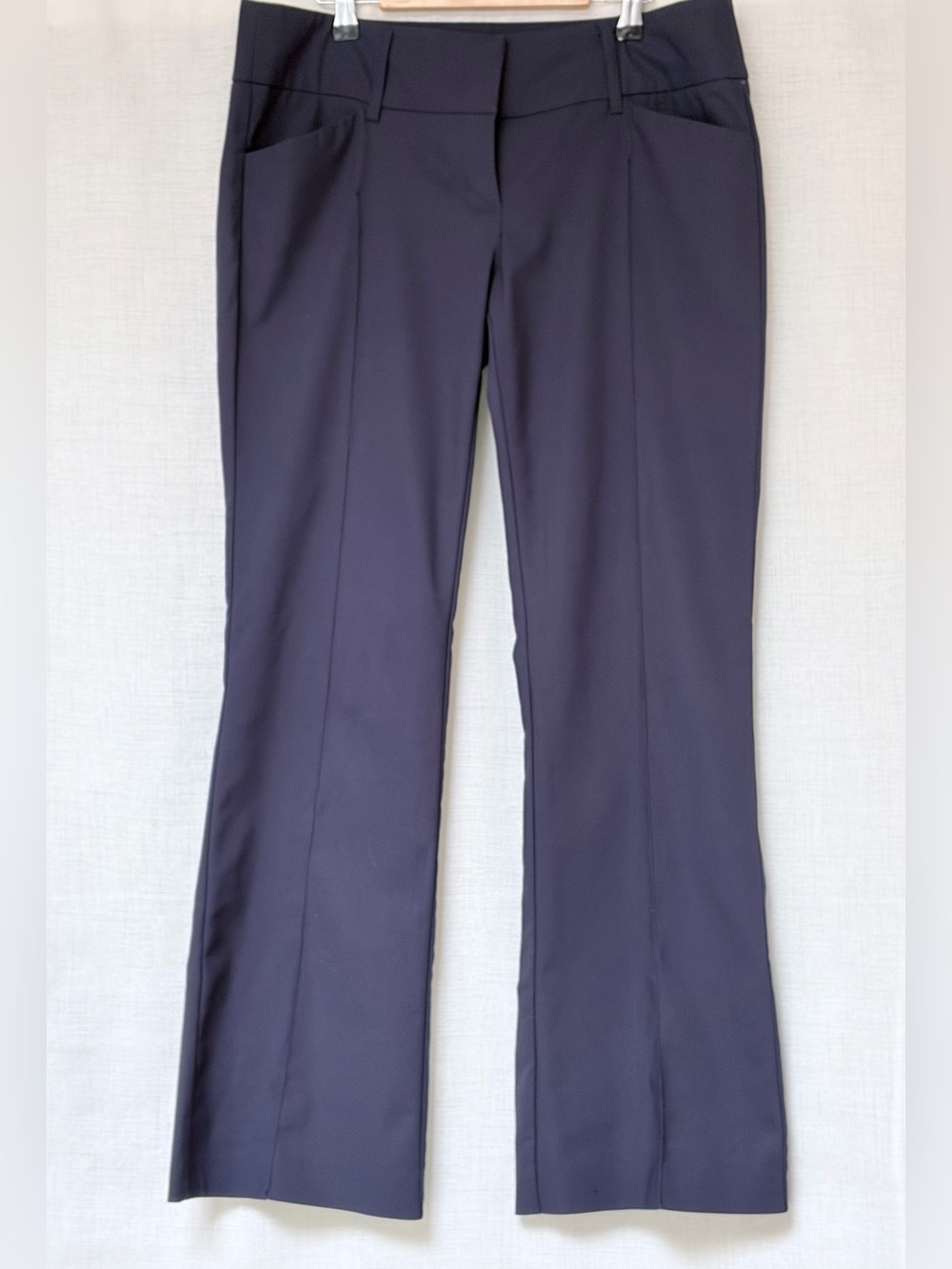 Willi Smith navy dress pants.Wide,shaped waistband.Formal,career,office.Sz 10